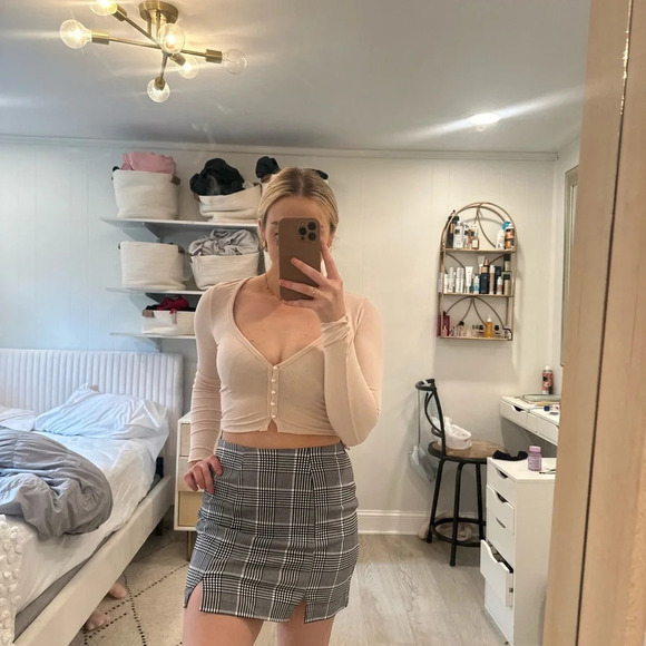 plaid skirt S - Picture 4 of 10